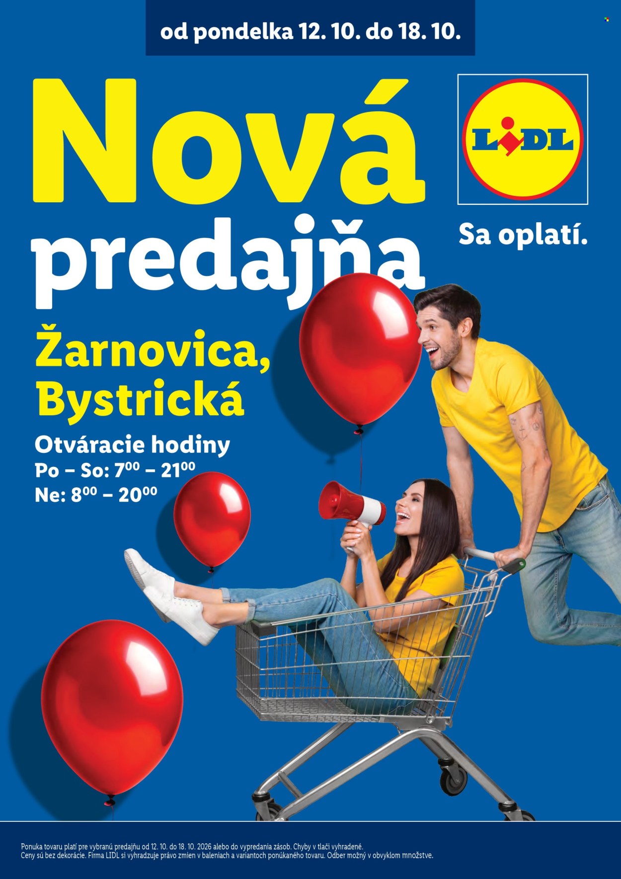 Leták Lidl - 12.10.2026 - 18.10.2026. Strana 1