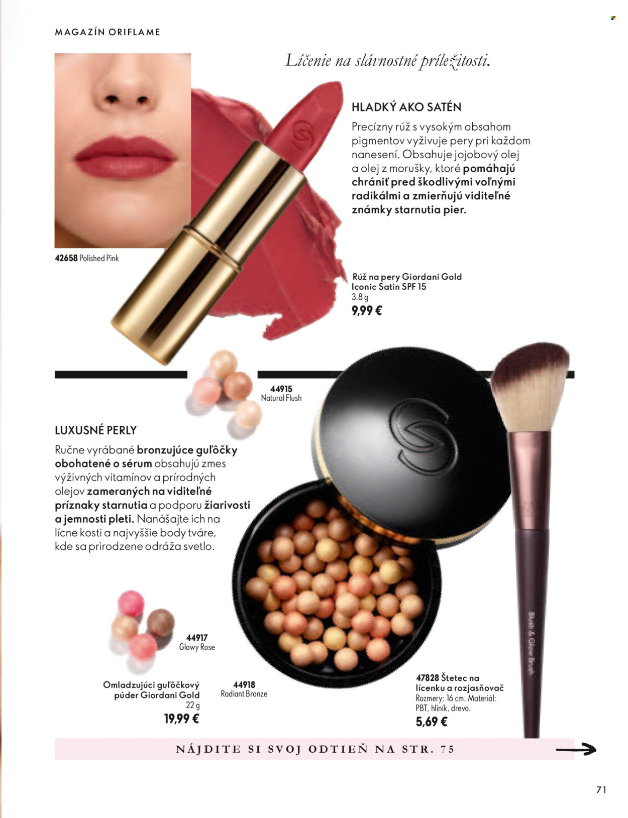 Leták Oriflame - 11.11.2026 - 29.12.2026. Strana 71