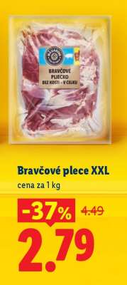 Bravčové plece XXL