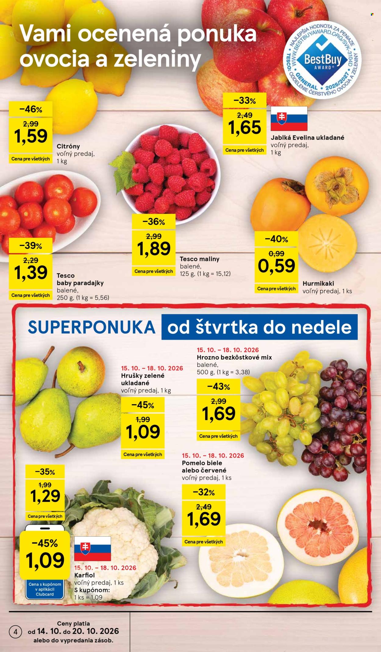 Leták TESCO - 14.10.2026 - 20.10.2026. Strana 4