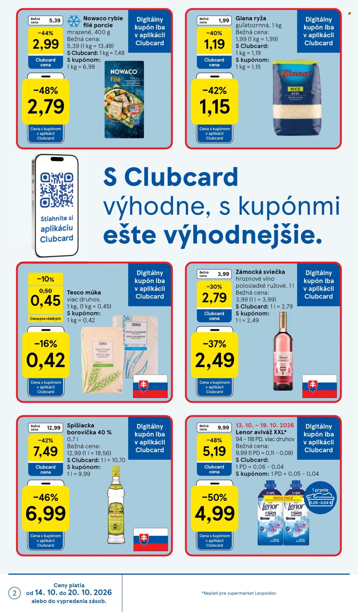 Leták TESCO supermarket - 14.10.2026 - 20.10.2026. Strana 2