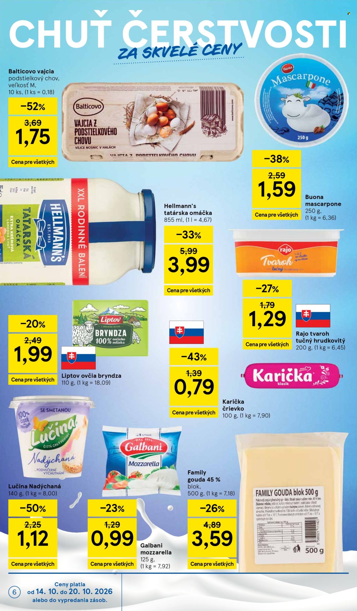 Leták TESCO supermarket - 14.10.2026 - 20.10.2026. Strana 6