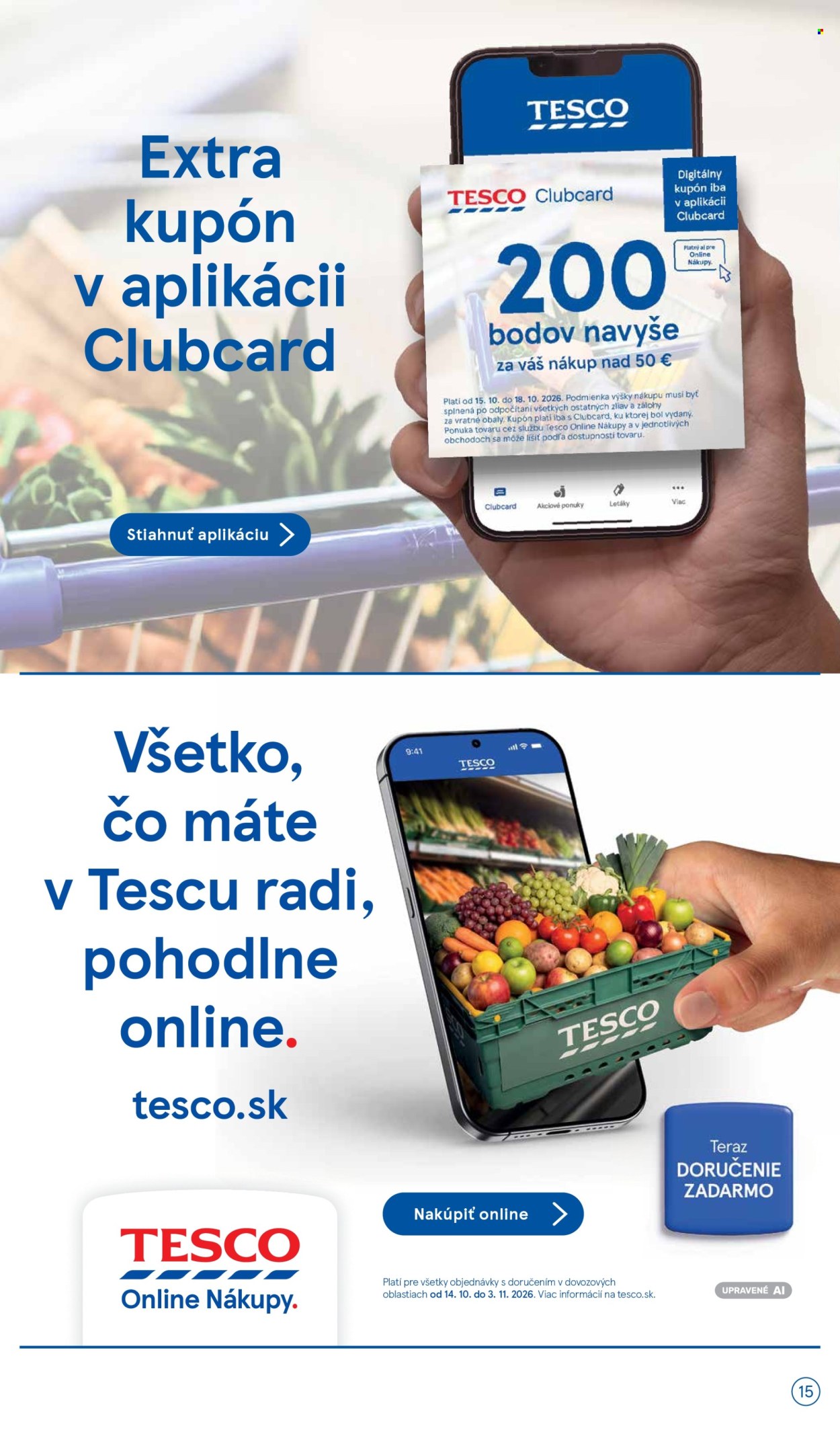 Leták TESCO - 14.10.2026 - 20.10.2026. Strana 15