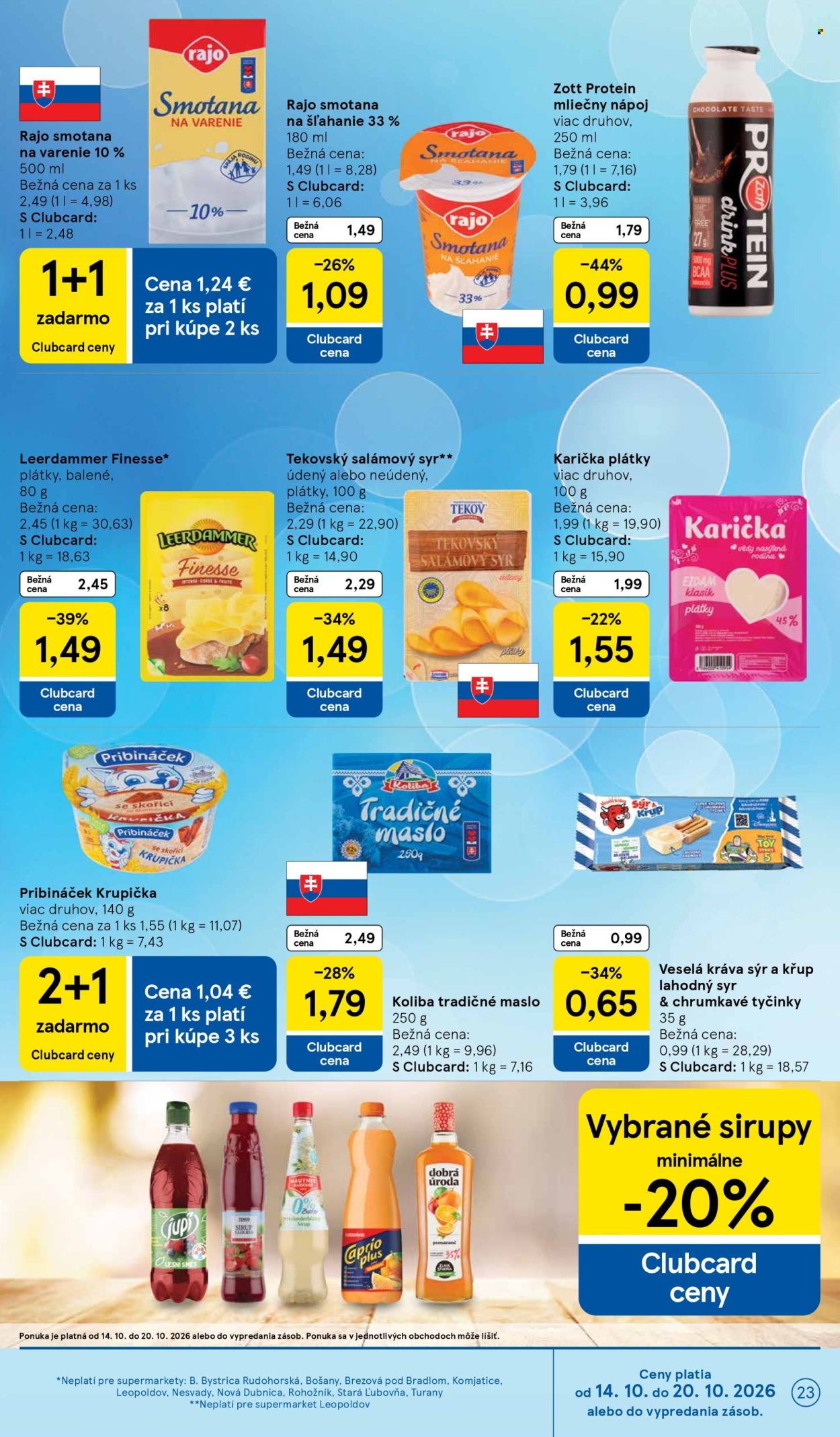 Leták TESCO supermarket - 14.10.2026 - 20.10.2026. Strana 23