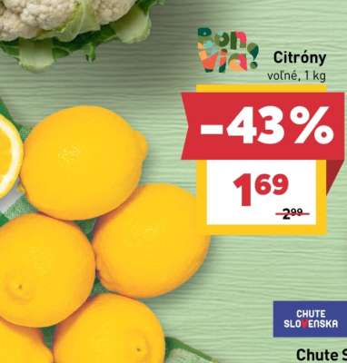 Citróny voľné 1 kg