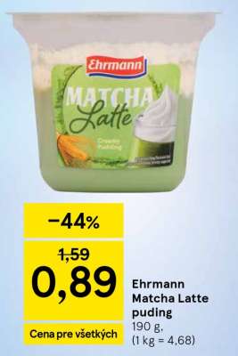 Ehrmann Matcha Latte puding