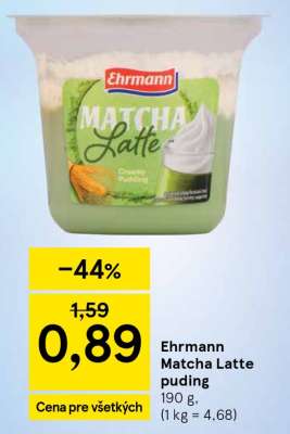 Ehrmann Matcha Latte puding