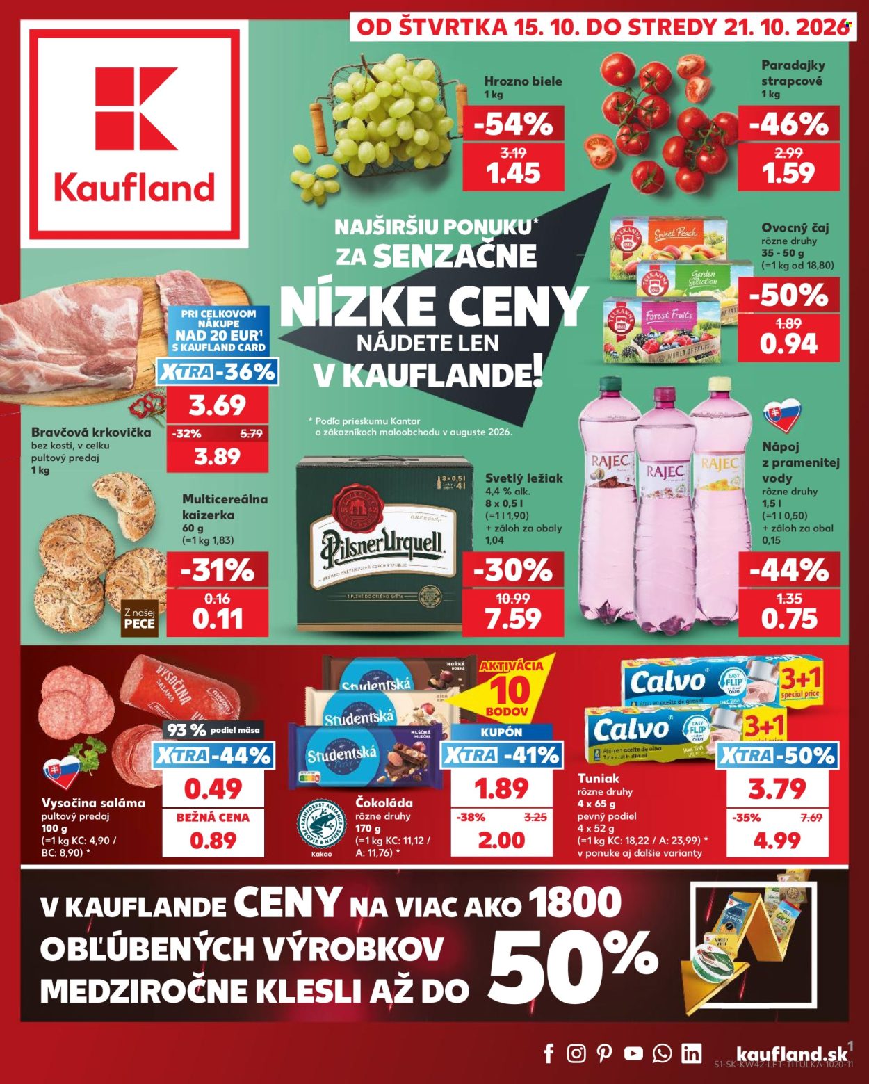 Leták Kaufland - 15.10.2026 - 21.10.2026. Strana 1