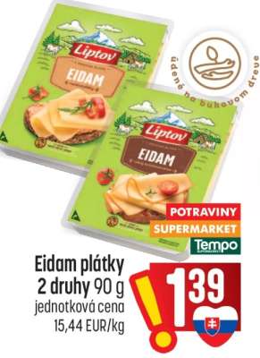 Eidam plátky