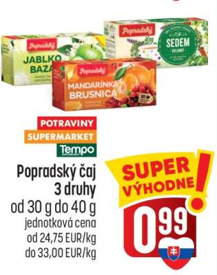 Popradský čaj 3 druhy