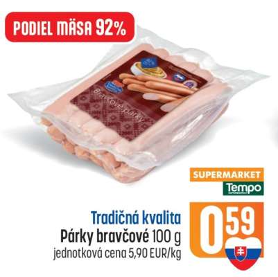 Párky bravčové