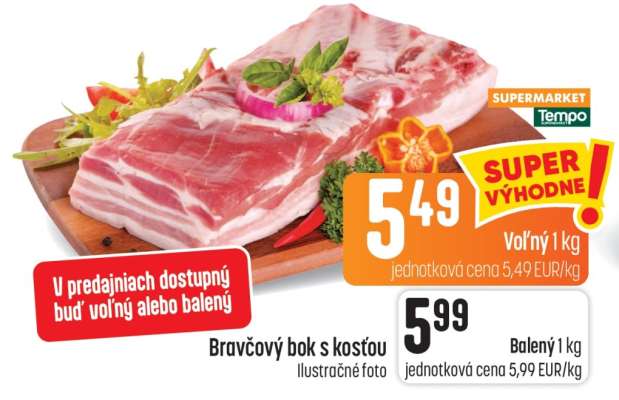 Bravčový bok s kosťou