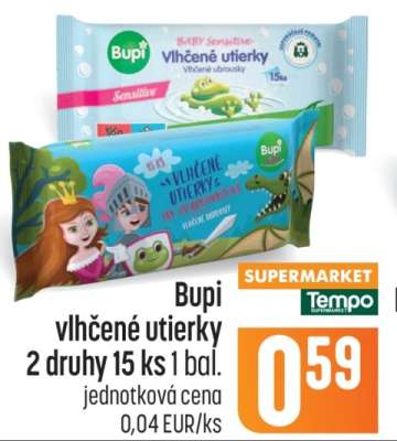 Bupi vlhčené utierky