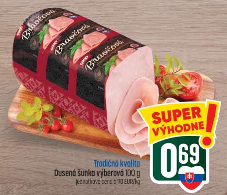 Dusená šunka výberová 100 g