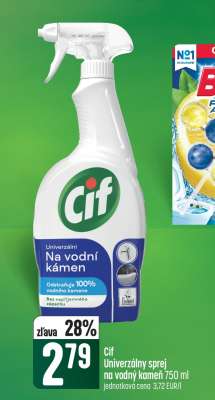 Cif univerzálny sprej na vodný kameň 750 ml