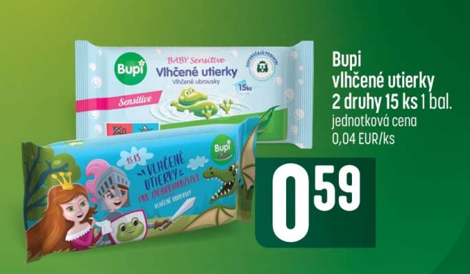 Bupi vlhčené utierky