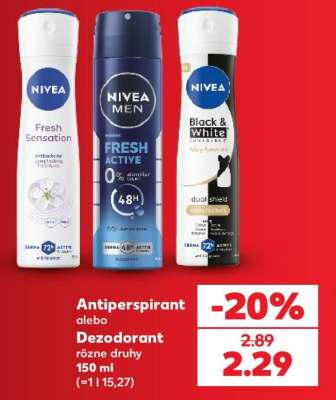 Antiperspirant alebo Dezodorant