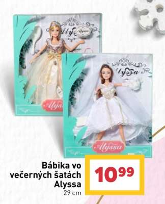 Bábika vo večerných šatách Alyssa