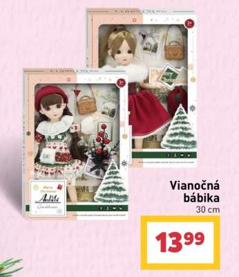 Vianočná bábika 30 cm