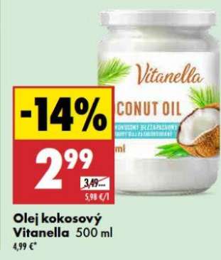 Olej kokosový Vitanella 500 ml