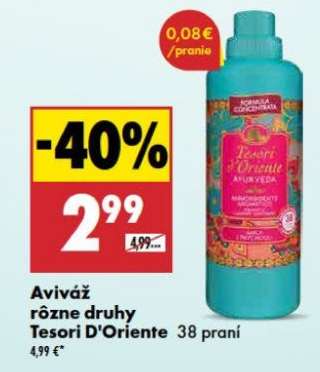 Aviváž rôzne druhy Tesori D'Oriente