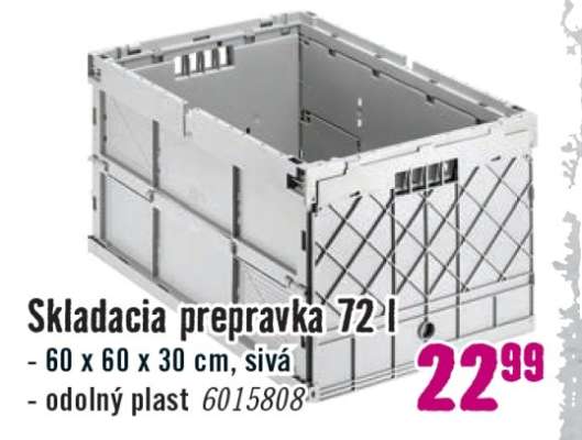 Skladacia prepravka 72 l