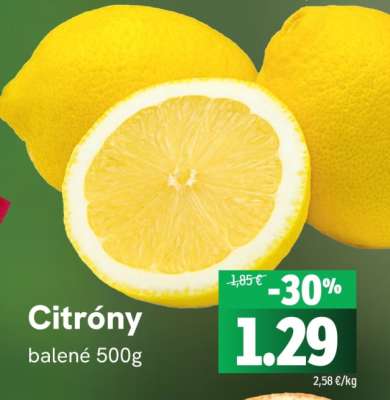 Citróny balené 500g