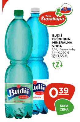 Budiš prírodná minerálna voda