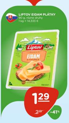 LIPTOV EIDAM PLÁTKY