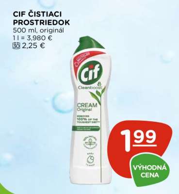 Cif čistiaci prostriedok