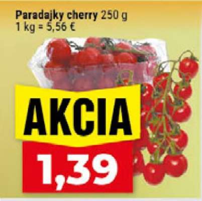 Paradajky Cherry 250 g