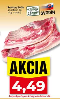 Bravčový bôčik s kosťou