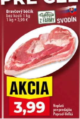 Bravčový bôčik bez kosti
