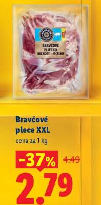 Bravčové plece XXL