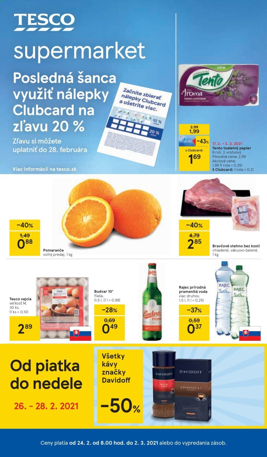 Leták TESCO supermarket - 24.2.2021 - 2.3.2021.