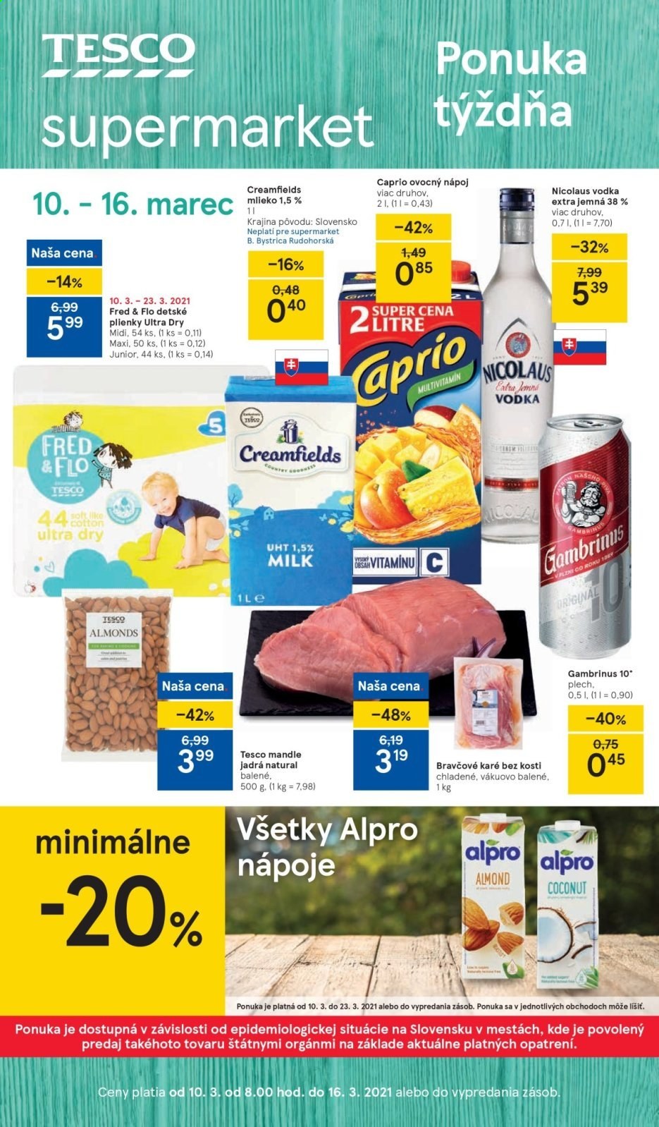 Leták TESCO supermarket - 10.3.2021 - 16.3.2021.