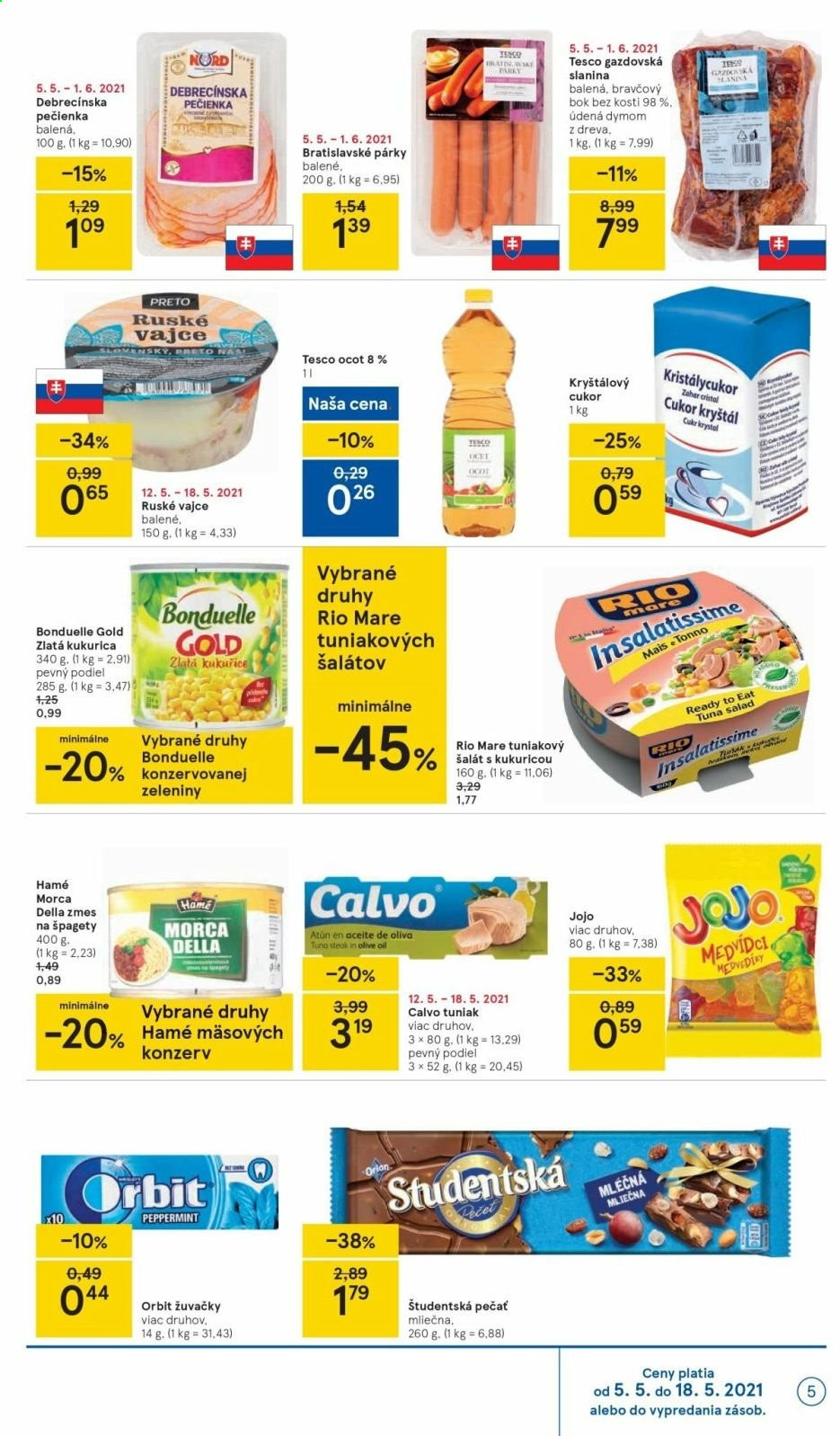 Leták TESCO supermarket - 12.5.2021 - 18.5.2021.