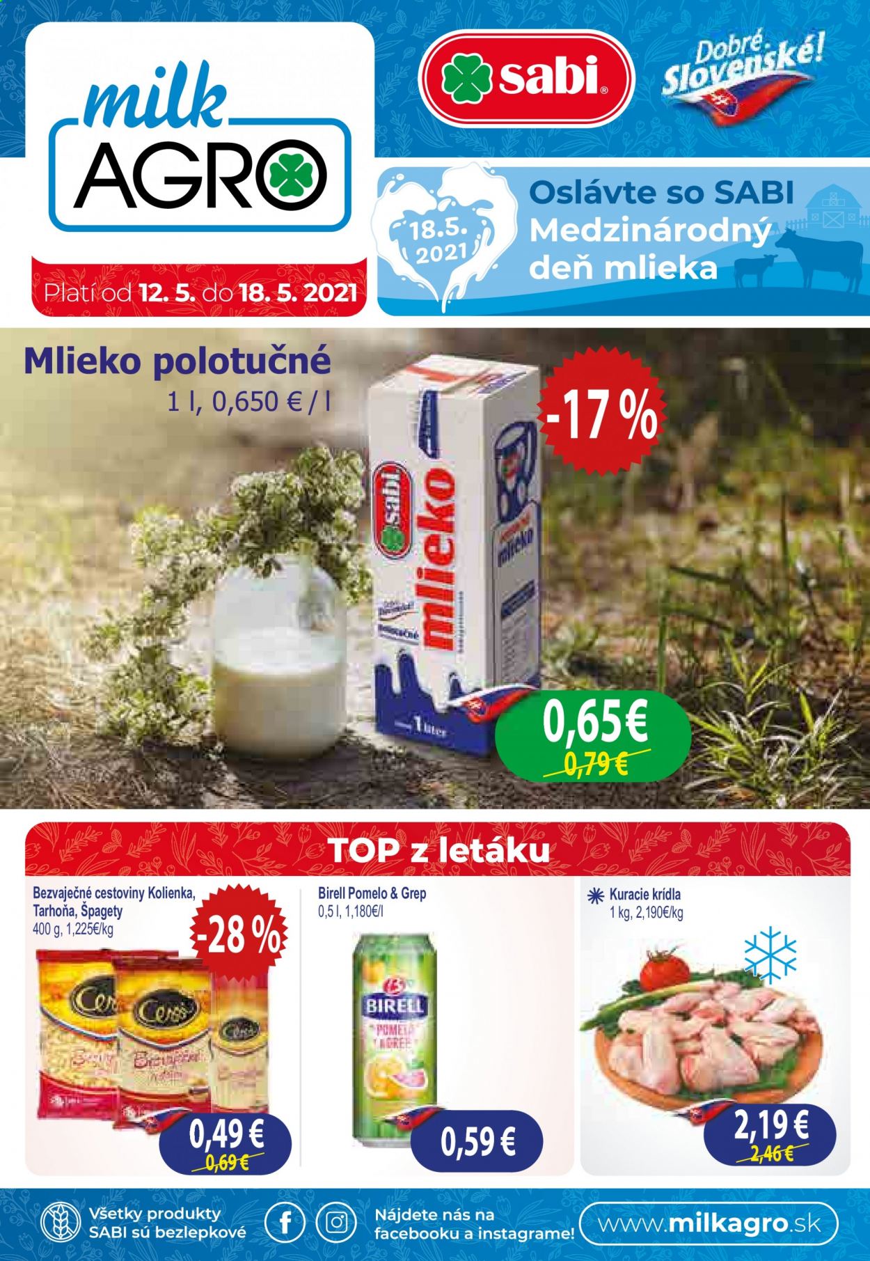 Leták Milk AGRO - 12.5.2021 - 18.5.2021.